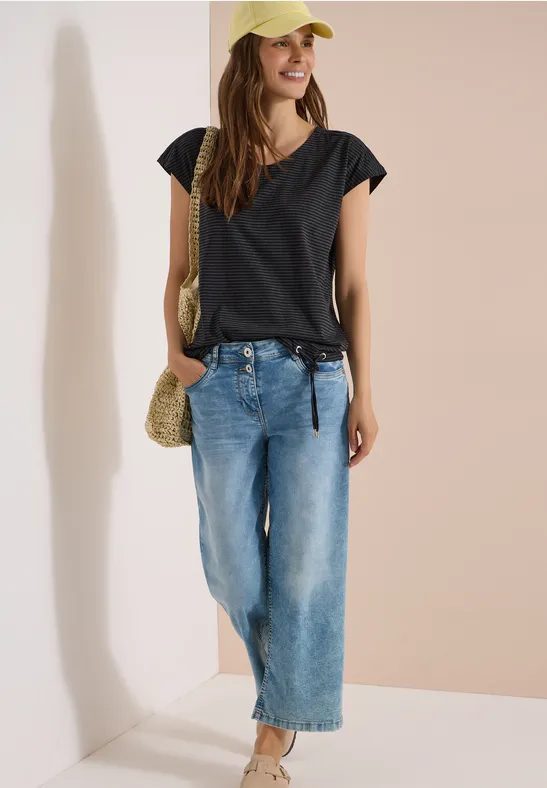 Dropped Shoulder Shirt mit Cut