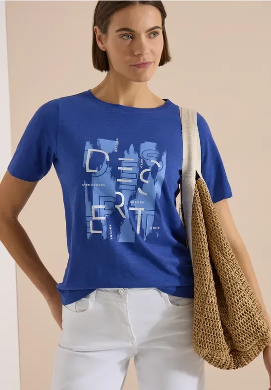 Cecil Kurzarmshirt Sommershirt mit Print