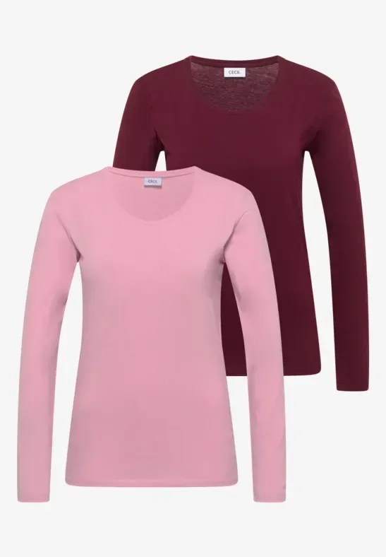 Basic Shirt mit Rundhals im 2er-Pack