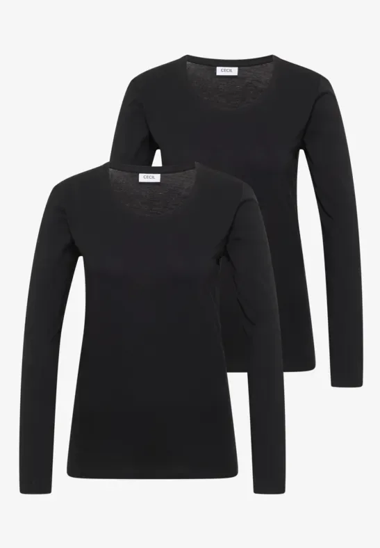Basic Shirt mit Rundhals im 2er-Pack