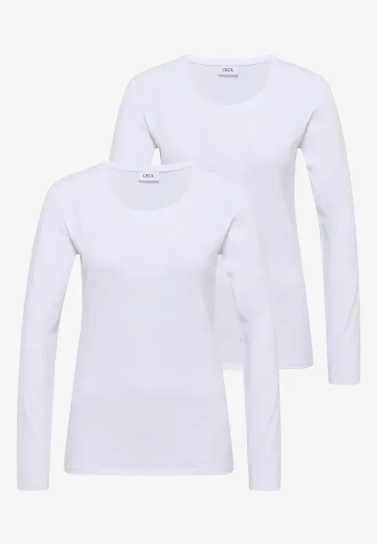 Basic Shirt mit Rundhals im 2er-Pack