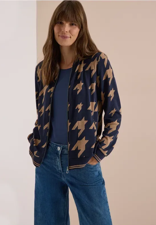 Leichter Blouson in Jacquard-Optik