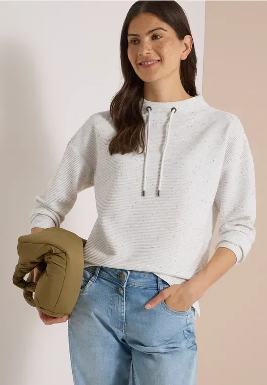 Ottoman Shirt mit Funnel Neck