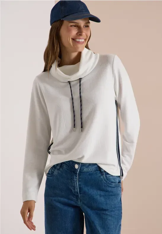 Softes Shirt mit Kragen und Tape