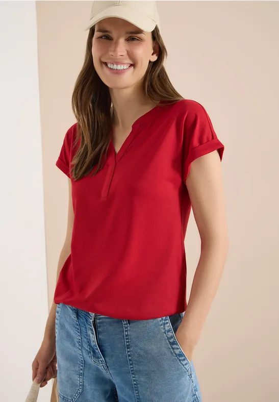 Kurzarm Shirt im Tunika