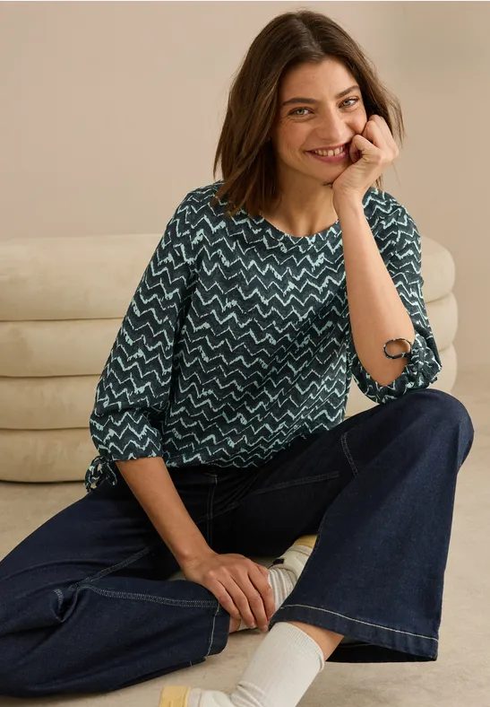 Bedruckte Bluse