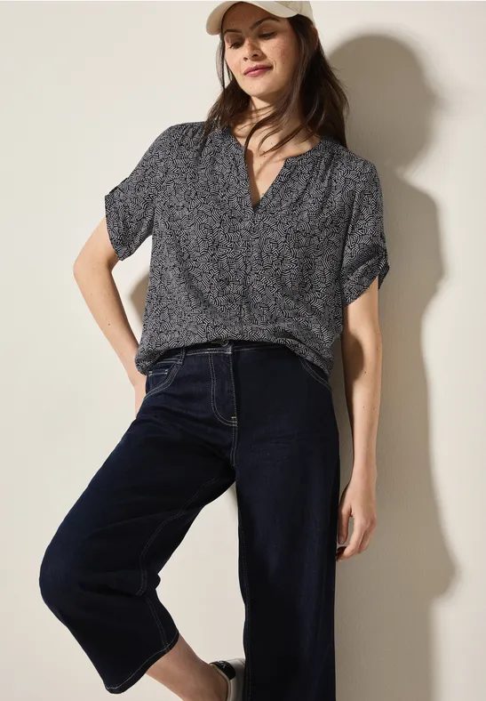 Gemusterte Bluse
