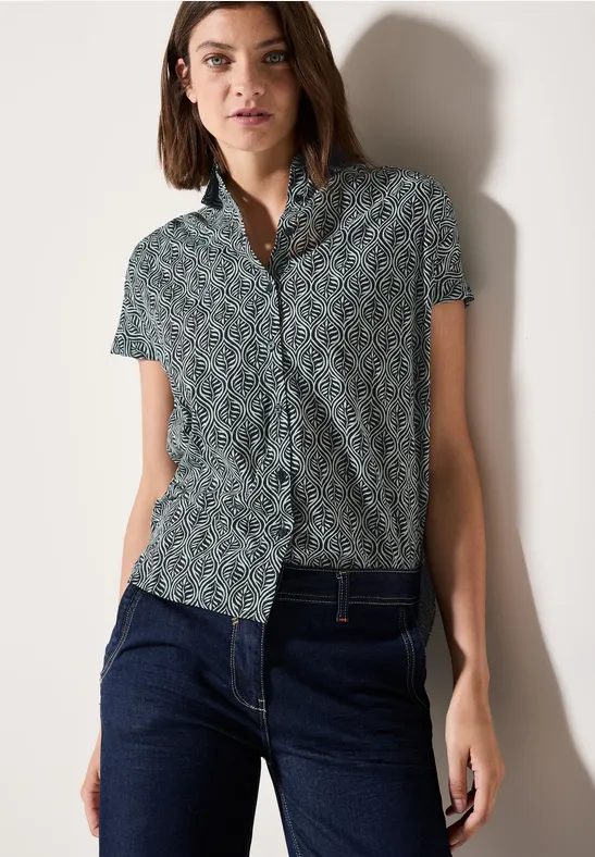 Gemusterte Bluse
