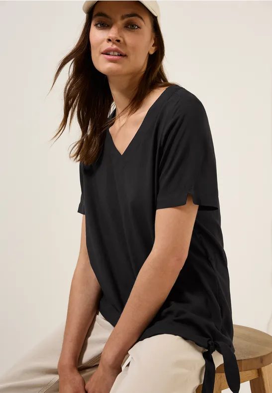 Blusenshirt mit Knoten