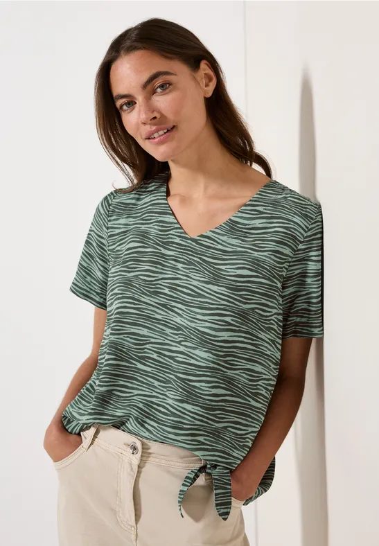 Blusenshirt mit Zebra Print