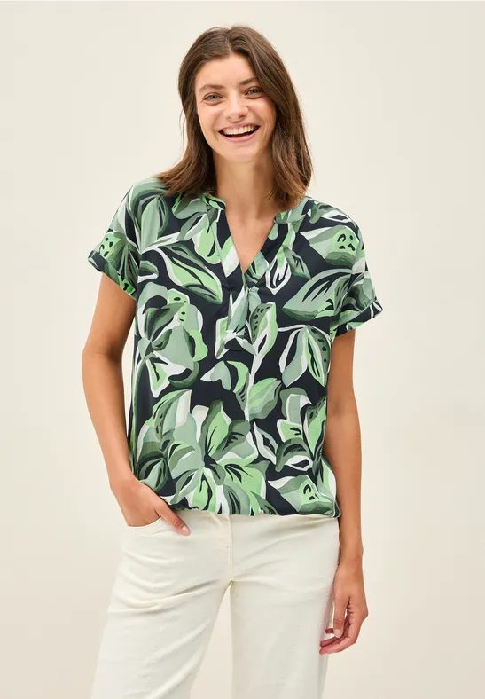 Gemustertes Blusenshirt