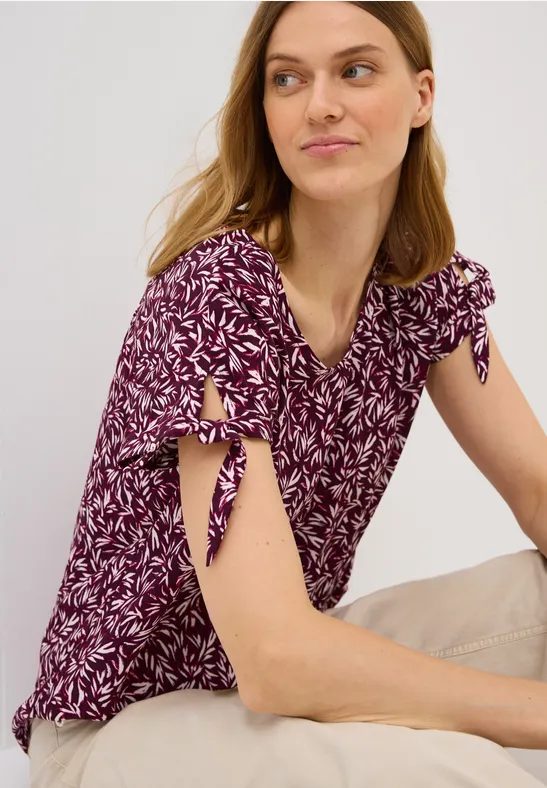 Gemustertes Blusenshirt