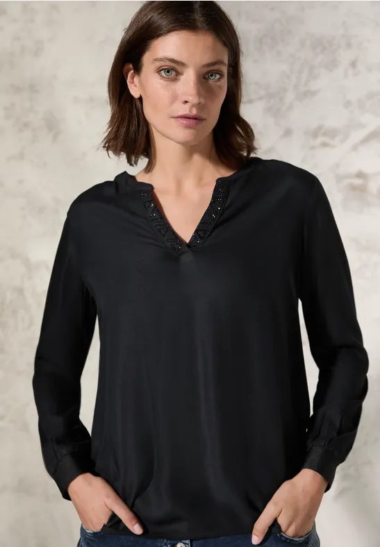 Bluse mit Glitzer