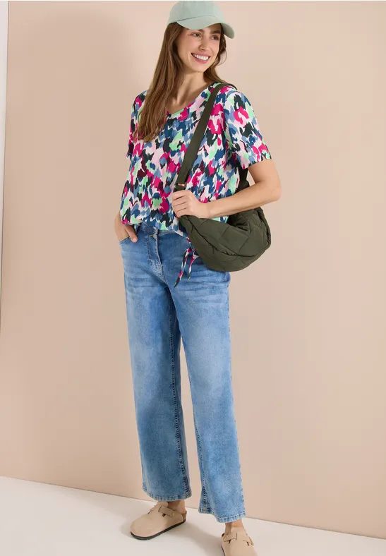 Blusenshirt mit V