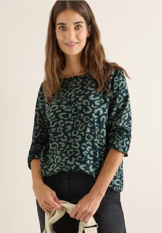 Gemusterte Bluse