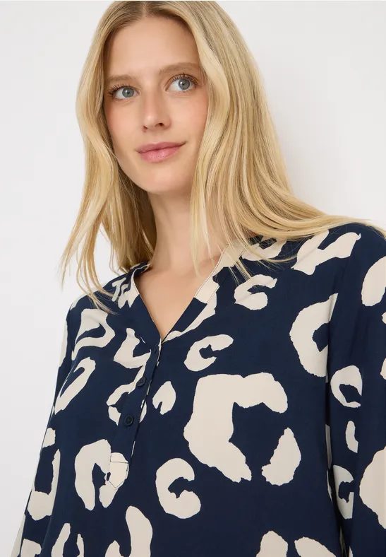 Gemusterte Bluse