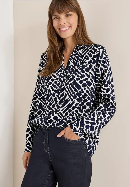 Gemusterte Bluse