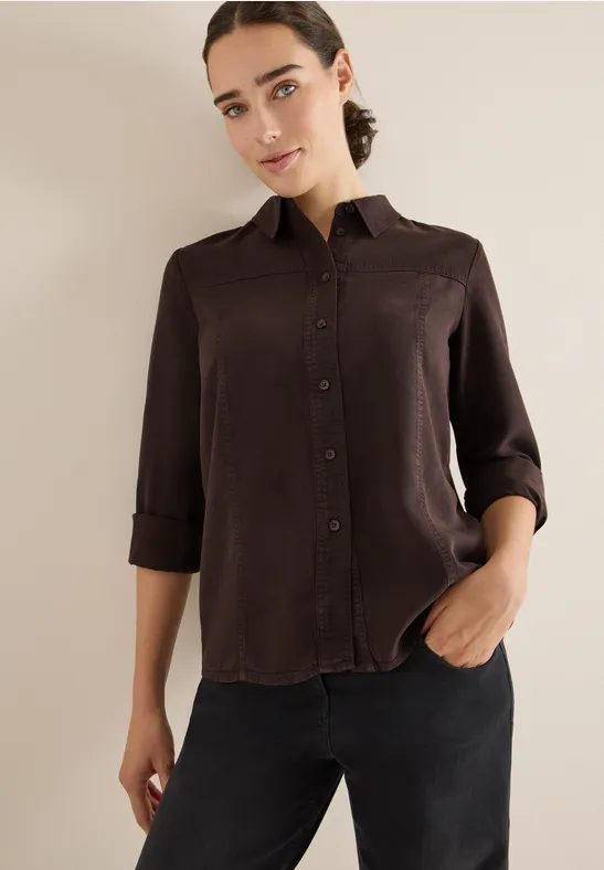 Colored Lyocell Hemdbluse