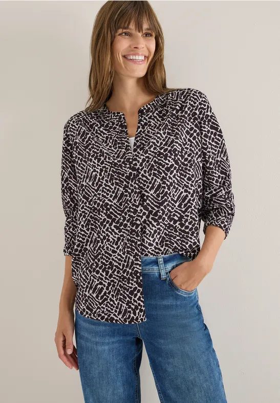 Gemusterte Bluse