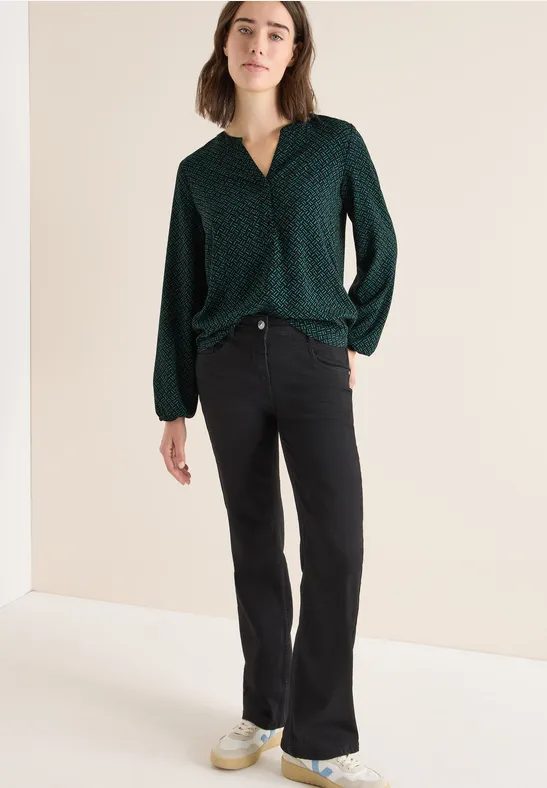 Gemusterte Bluse