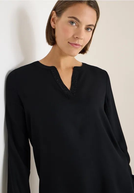 Bluse mit Glitzerdetails
