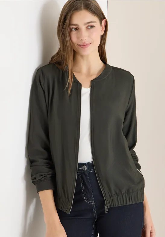 Blouson in Unifarbe