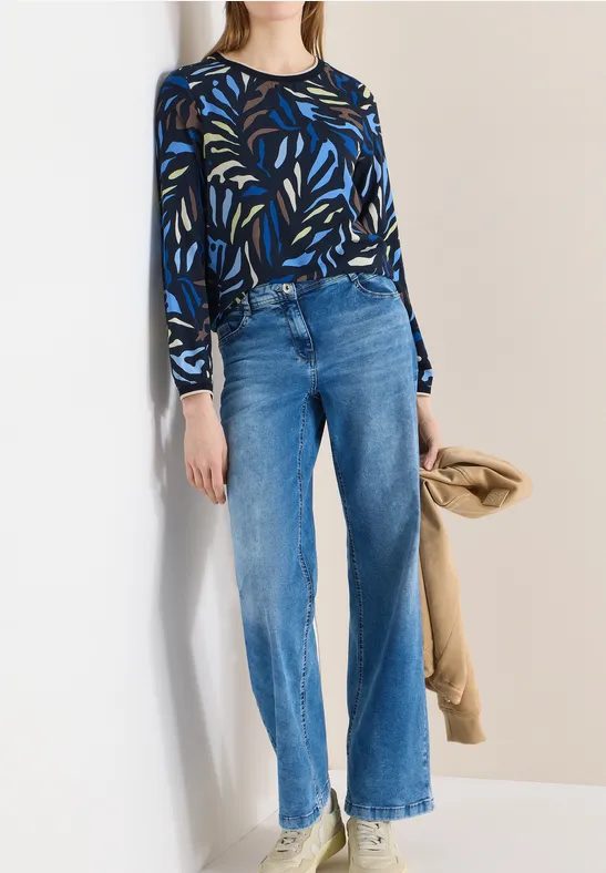 Gemusterte Bluse