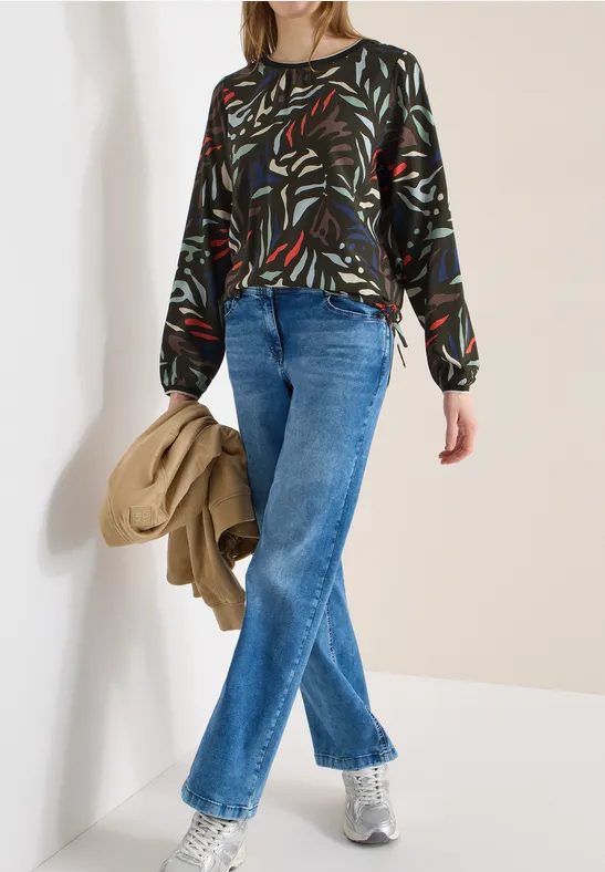 Gemusterte Bluse