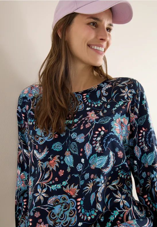 Gemusterte Bluse