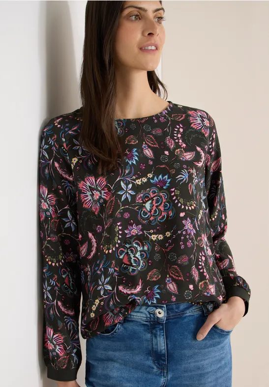 Gemusterte Bluse