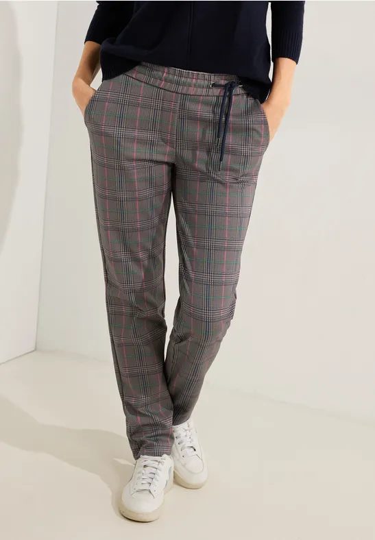 Karierte Casual Fit Hose