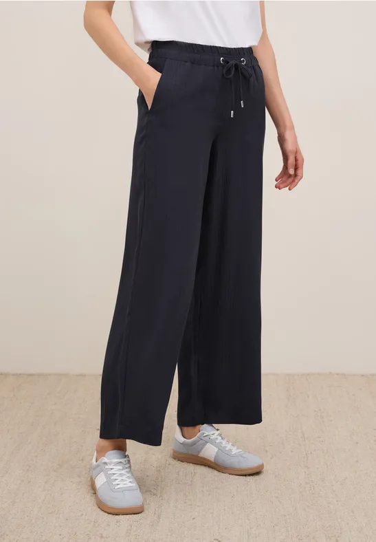 Wide Leg Strukturhose
