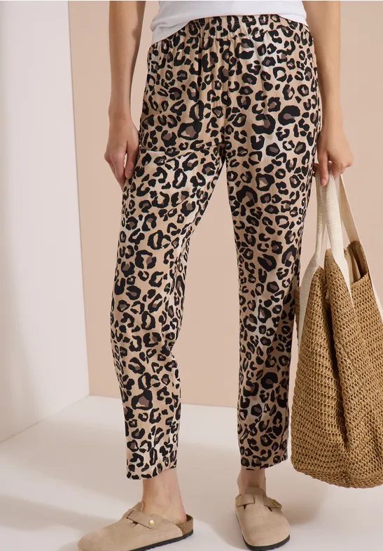 Slim Leg Hose im Loose Fit mit Leo