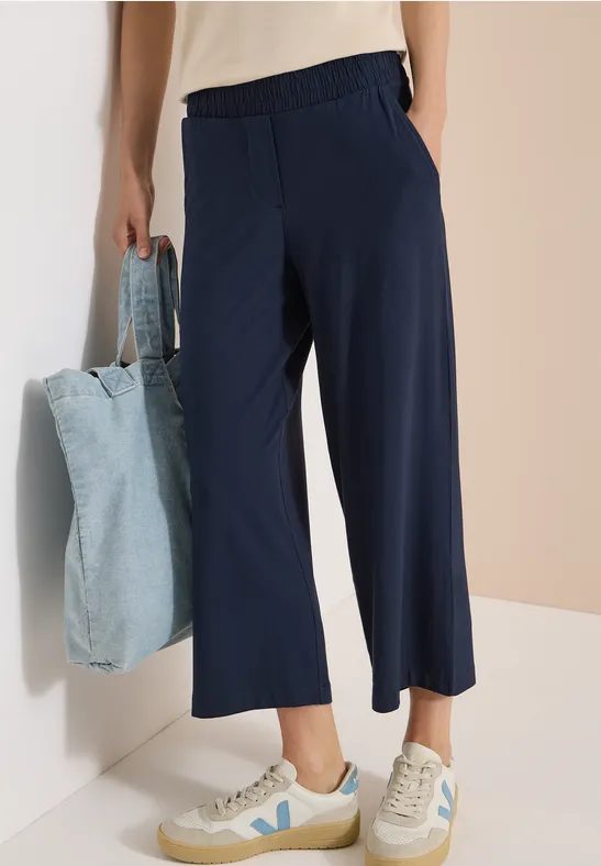 3/4 Wide Leg Hose im Casual Fit