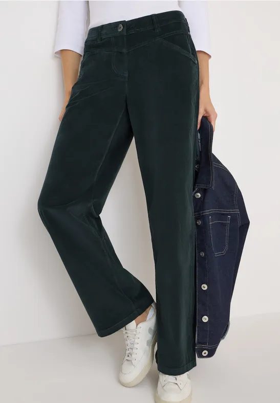 Wide Leg Cordhose