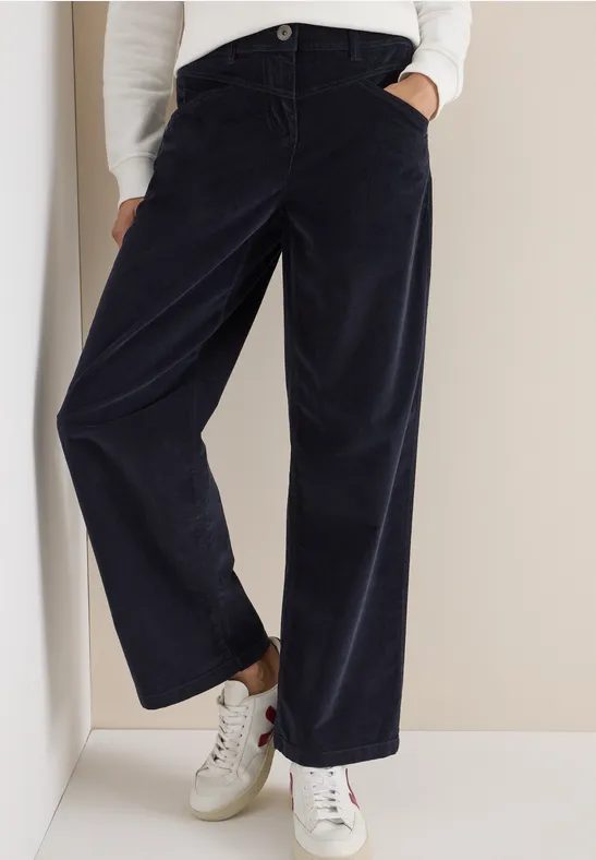 Wide Leg Cordhose