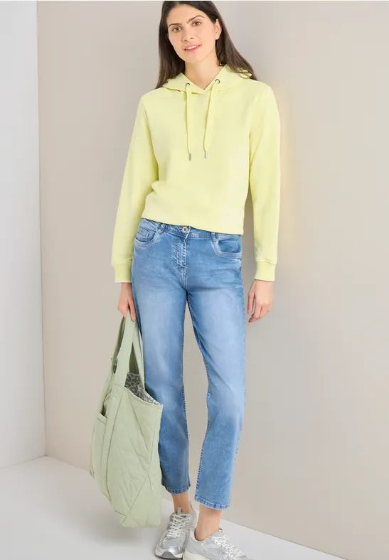 High Waist Straight Leg Jeans im Slim Fit
