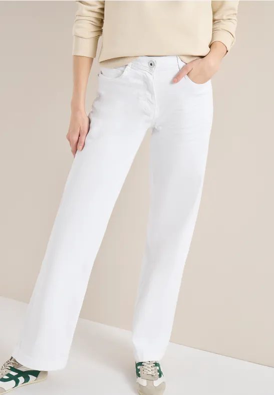 High Waist Wide Leg Jeans im Loose Fit
