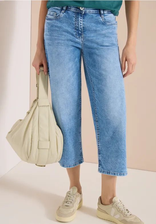3/4 Wide Leg Jeans im Loose Fit