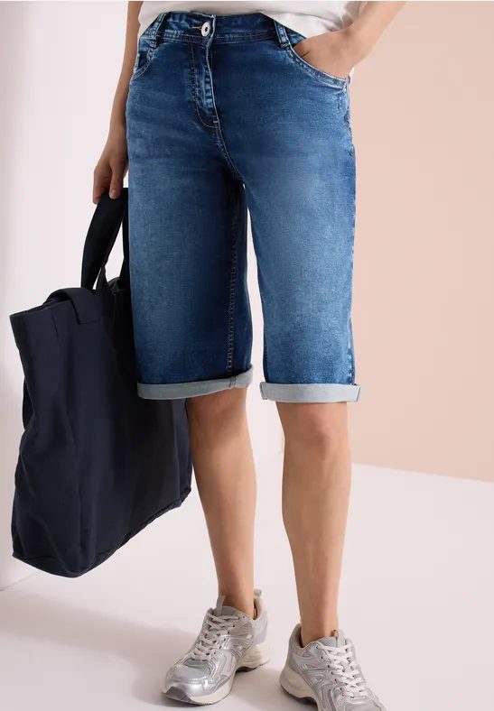 High Waist Jeansshorts im Loose Fit