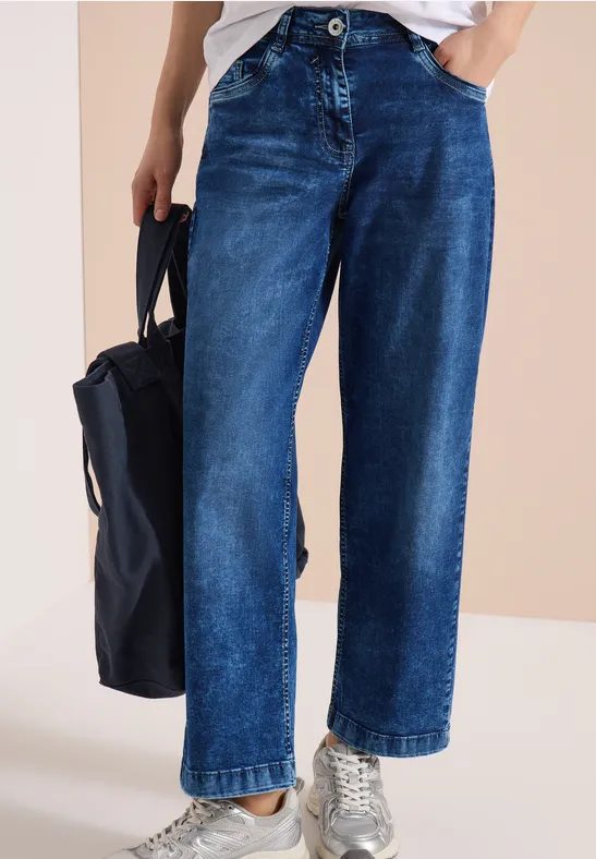 High Waist Wide Leg Jeans im Loose Fit