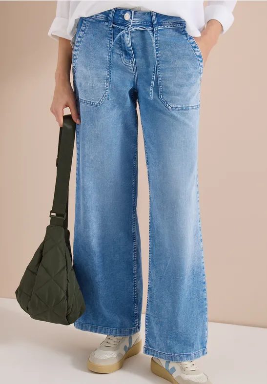 Flared Wide Leg Hose im Loose Fit