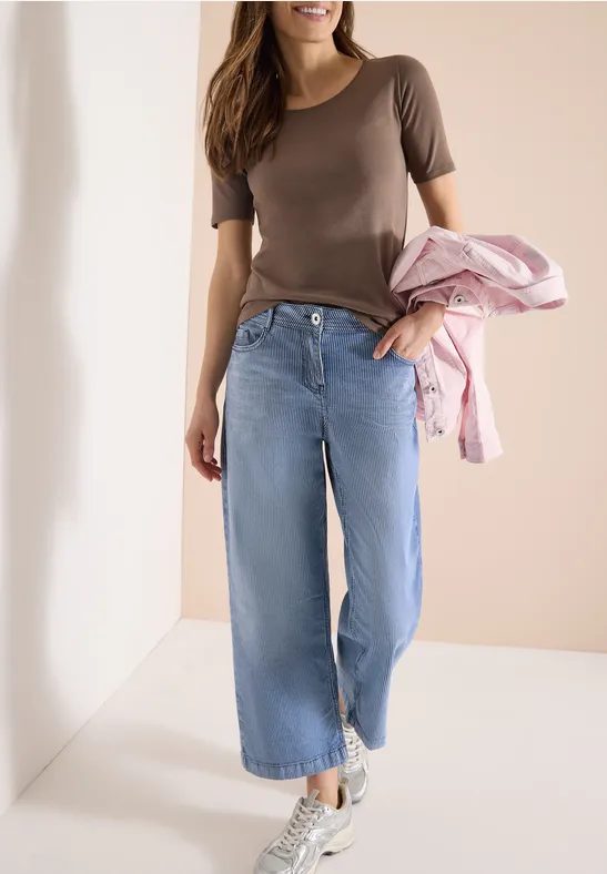 7/8 Wide Leg Jeans im Loose Fit