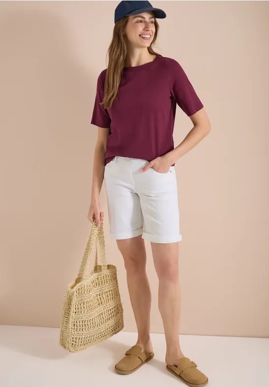 Slim Leg Jeansshorts im Casual Fit