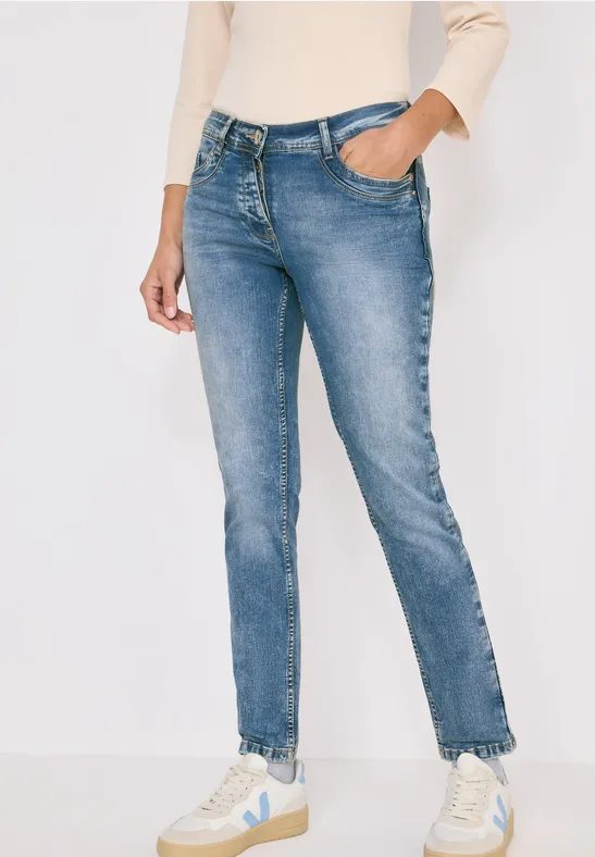 Slim Fit Jeans mit Detail