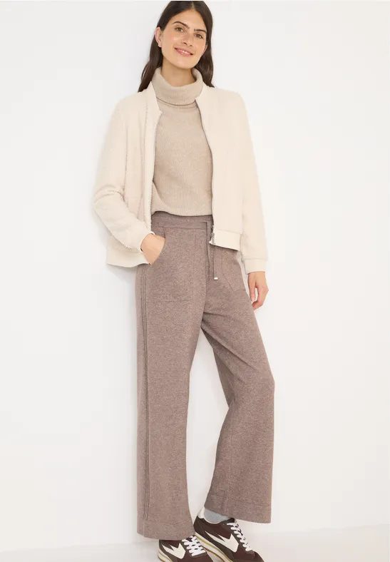 Wide Leg Strickhose