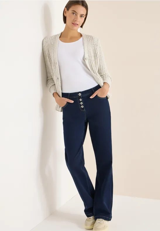 Rinsed Wide Leg Jeans
