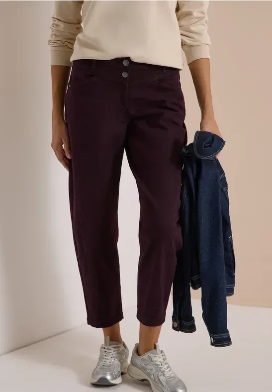 Mid Waist Barrel Leg Jeans im Casual Fit