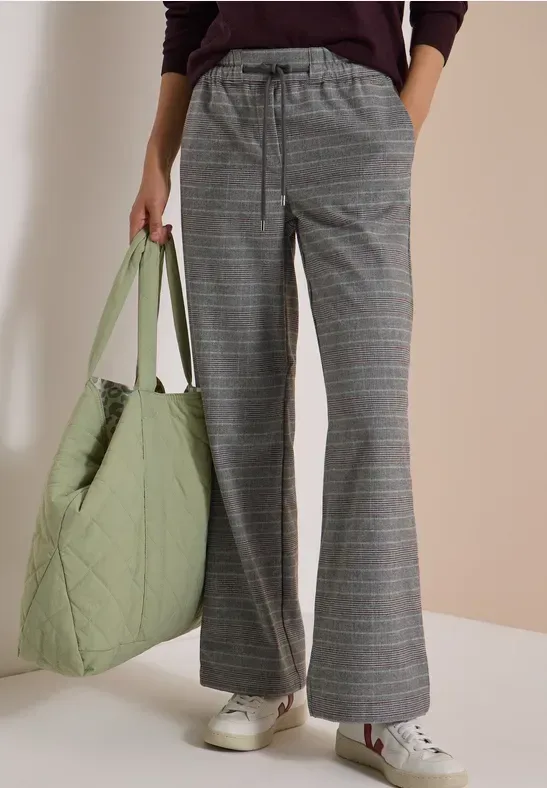 High Waist Wide Leg Hose im Loose Fit