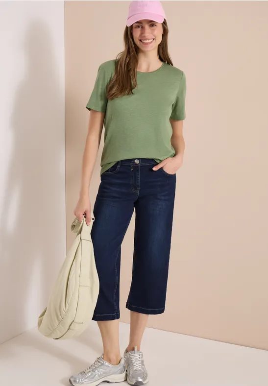 3/4 Wide Leg Jeans im Loose Fit